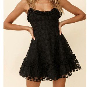 Selfie Leslie Summer Daze Frill Bust Floral Dress M